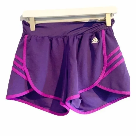 Adidas‎ Purple Climalite Gym Shorts - Picture 4 of 8